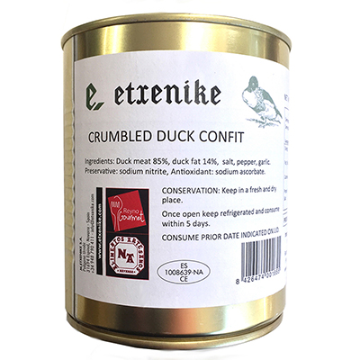 Confit Duck, Crumbled 800g - Etxenike